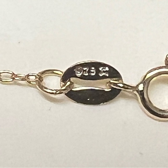 Sterling Silver 925 Plated CZ Diamond Heart Necklace - Picture 6 of 6